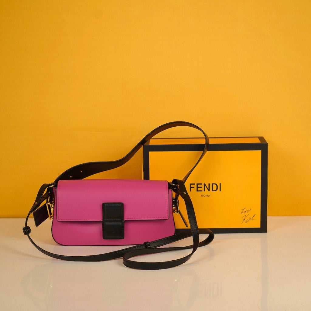 Fen&i Shoulder Luxury Bag with Strap (Pink)