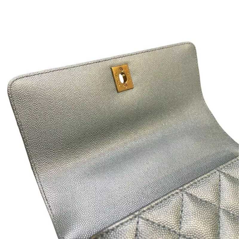 CH@NEL Coco Handle XS Metallic x CaviarSkin bg16899