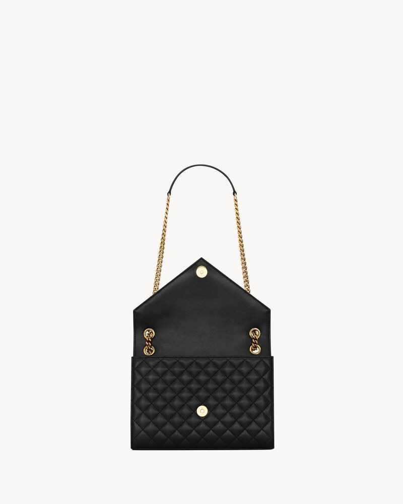 YSL ENVELOPE medium d’agneau MATELASSÉ
BLACK