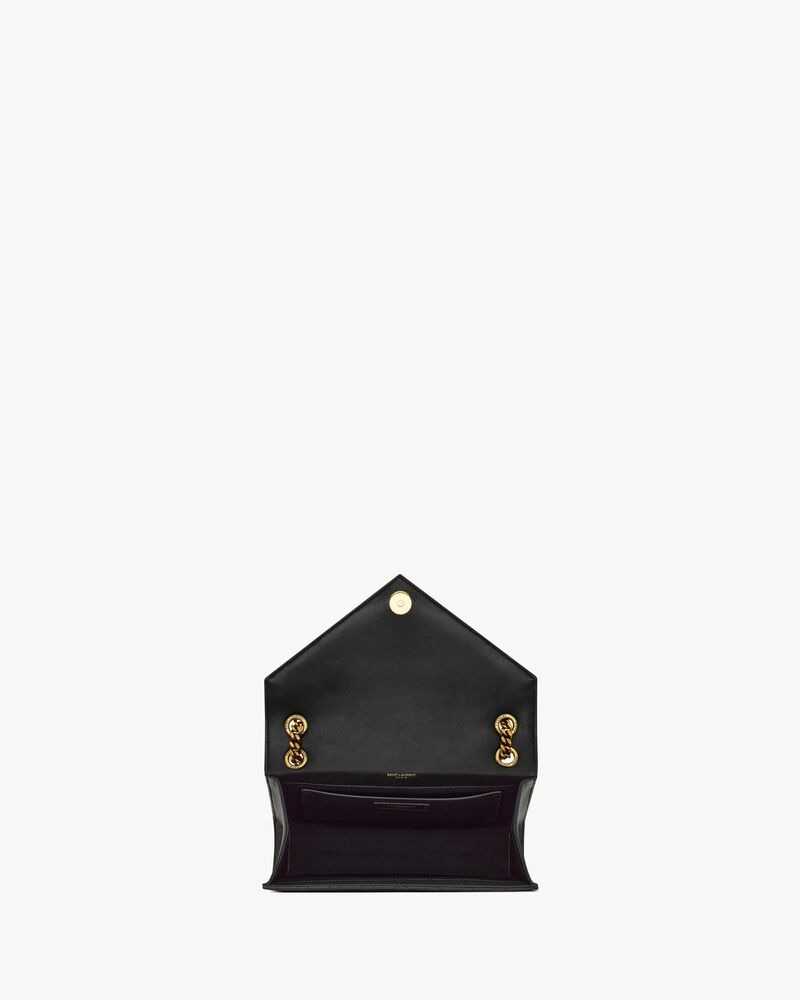 YSL ENVELOPE medium d’agneau MATELASSÉ
BLACK