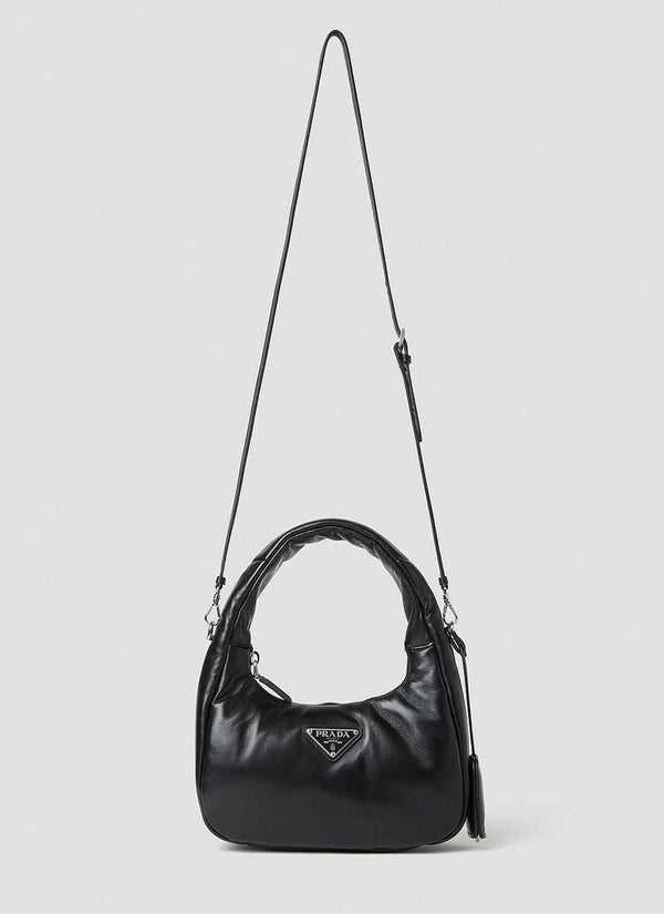 Pr@da Padded Nappa Handbag female Black