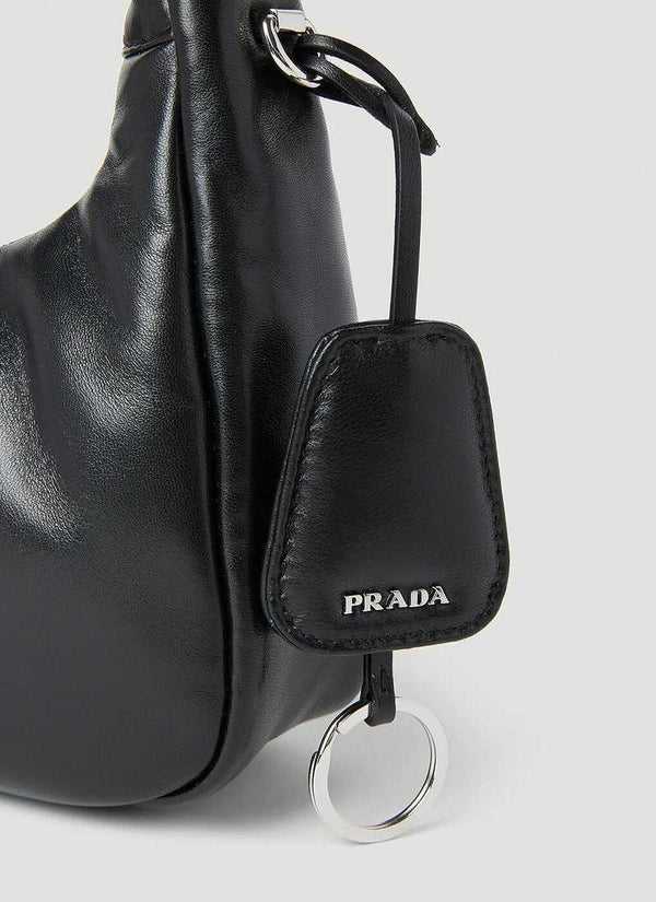 Pr@da Padded Nappa Handbag female Black