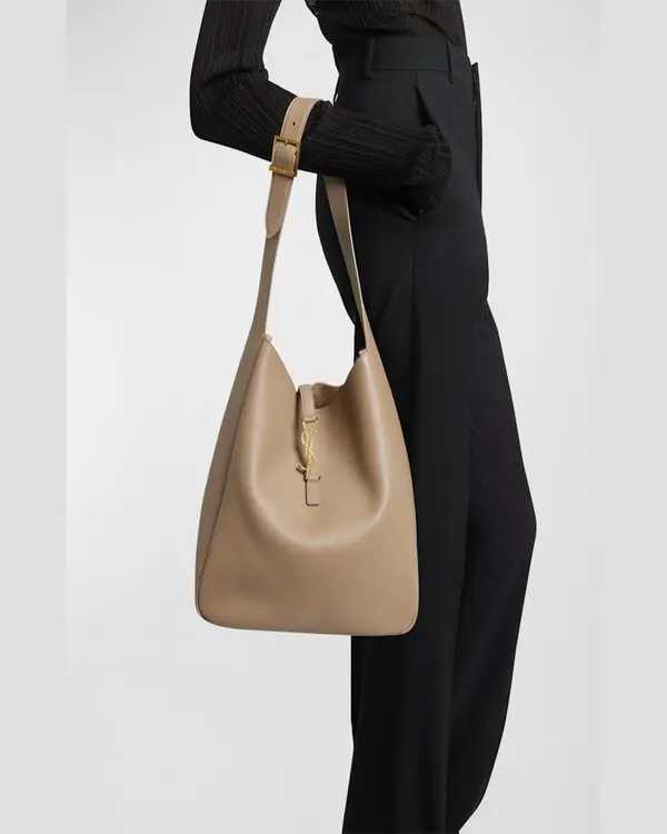 YSL shoulder hobo bag - dusty grey