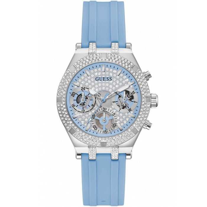 Guess
heiress blue silicone strap women's watch gw0407l1