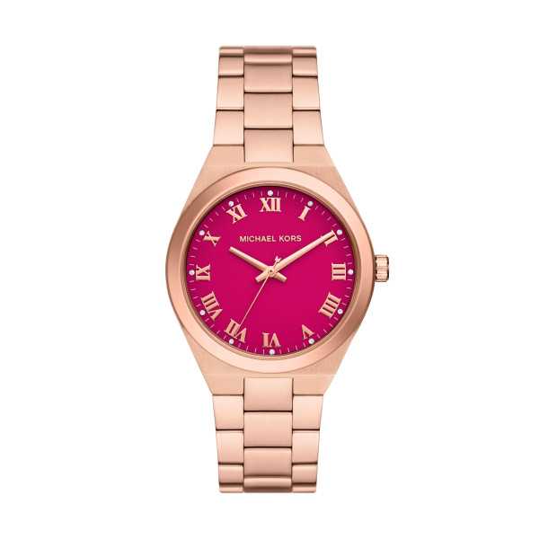 MK Montre Lennox ton or rose