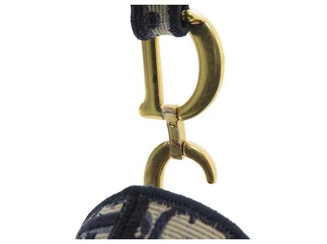 Di*r NEUF SAC A MAIN DI*R SADDLE TOILE OBLIQUE BLEU PORTE EPAULE CANVAS BAG Bleu Marine