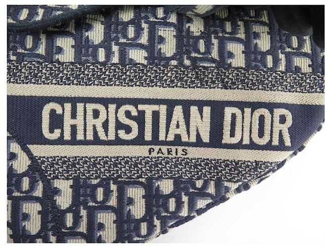 Di*r NEUF SAC A MAIN DI*R SADDLE TOILE OBLIQUE BLEU PORTE EPAULE CANVAS BAG Bleu Marine