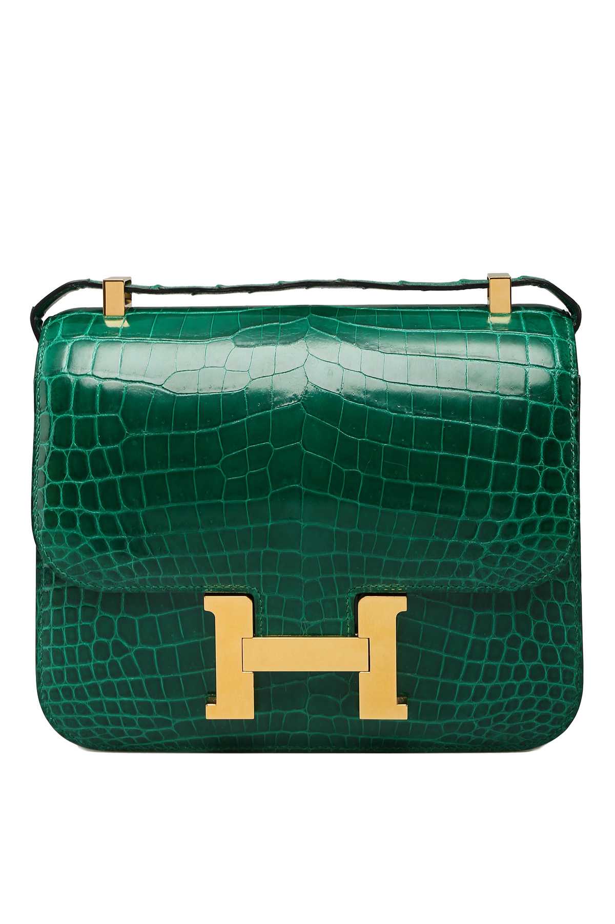 HRMS
Constance 24
Vert Emeraude with Gold Hardware