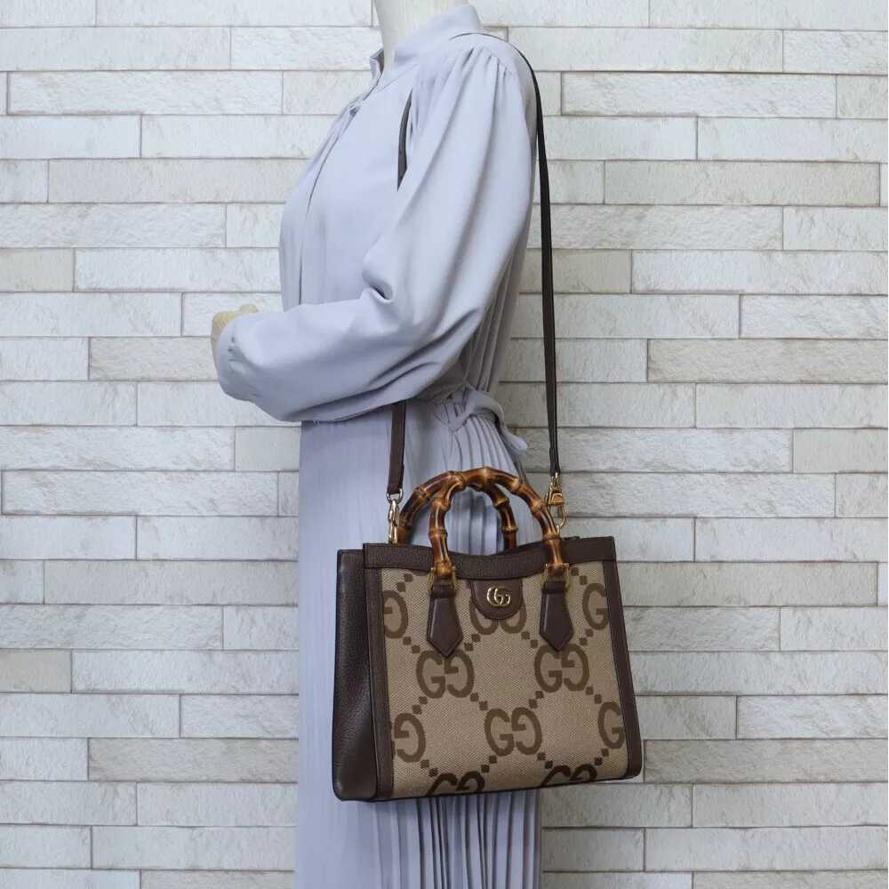 GG Sac à main GG Diana Jumbo GG Marron Beige