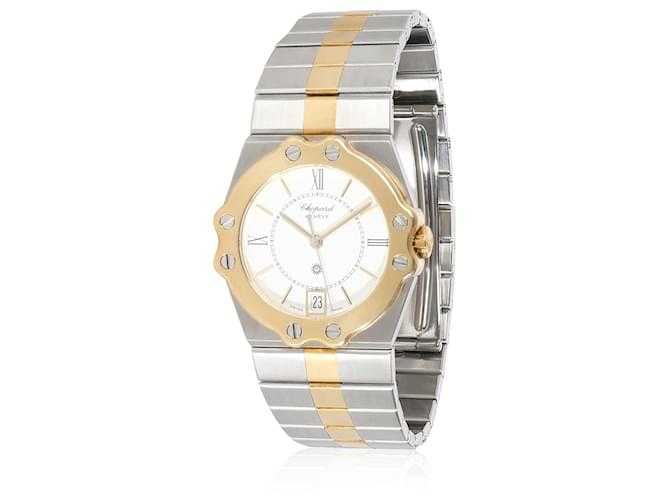 Montre unisexe Chopard St. Moritz 8023 en acier inoxydable 18 carats/or jaune