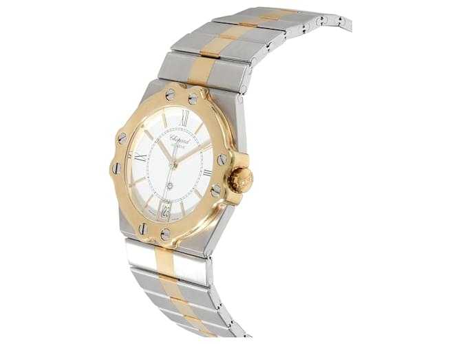 Montre unisexe Chopard St. Moritz 8023 en acier inoxydable 18 carats/or jaune