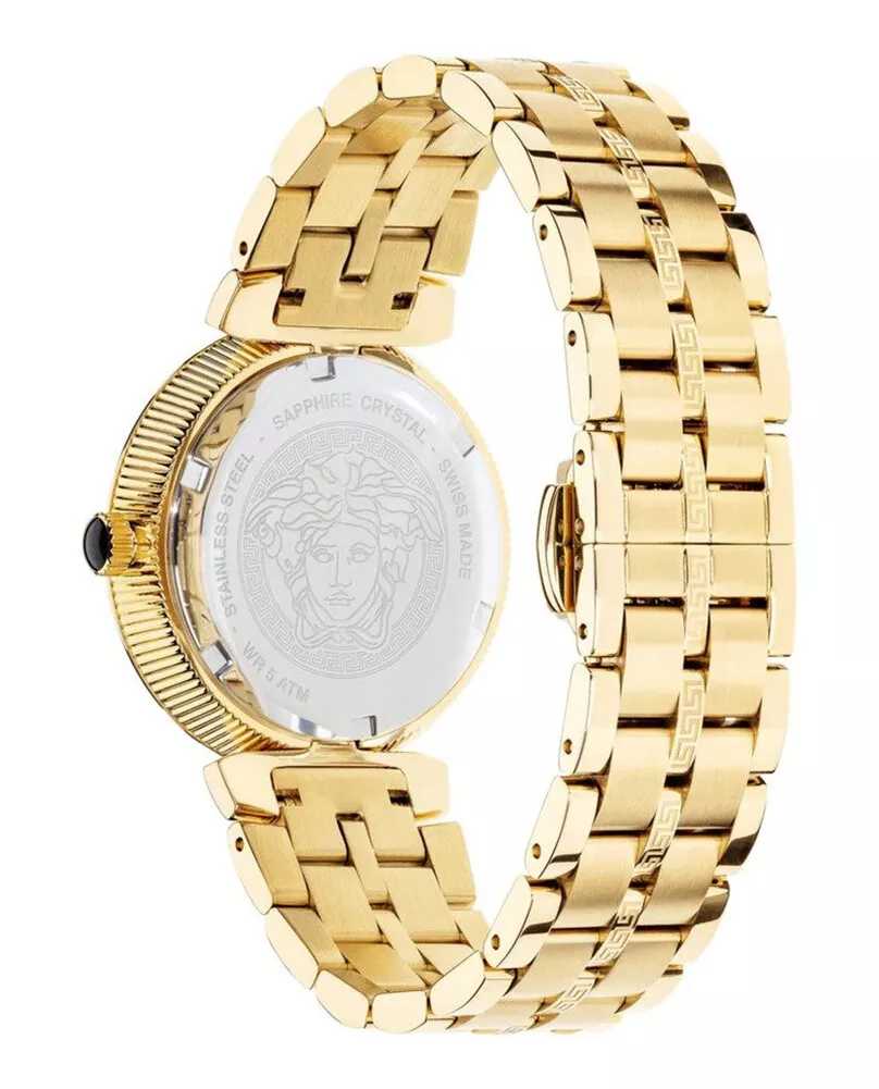 Versace Gold Womens Analogue Watch Greca Icon VEZ600521