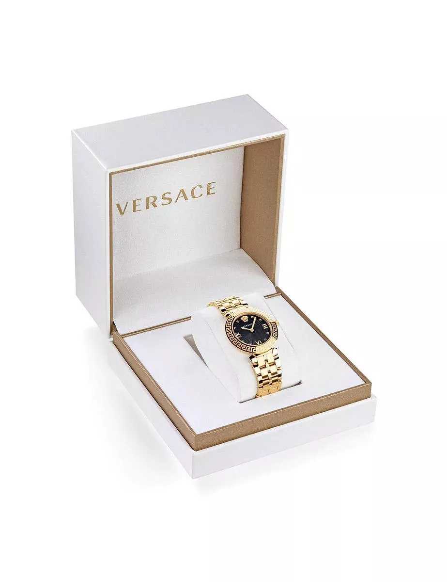 Versace Gold Womens Analogue Watch Greca Icon VEZ600521
