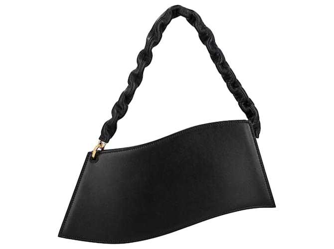 J@cquemus Sac à Bandoulière La Vague Pour Femme, Noir