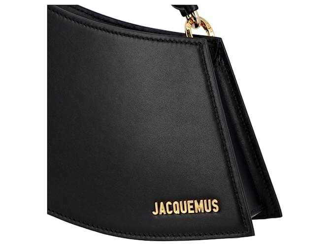 J@cquemus Sac à Bandoulière La Vague Pour Femme, Noir