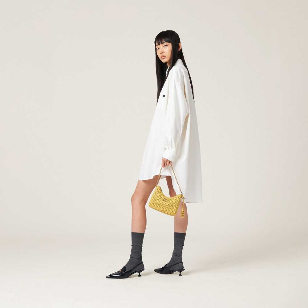 MIÛ MIÜ Wander matelassé nappa leather
