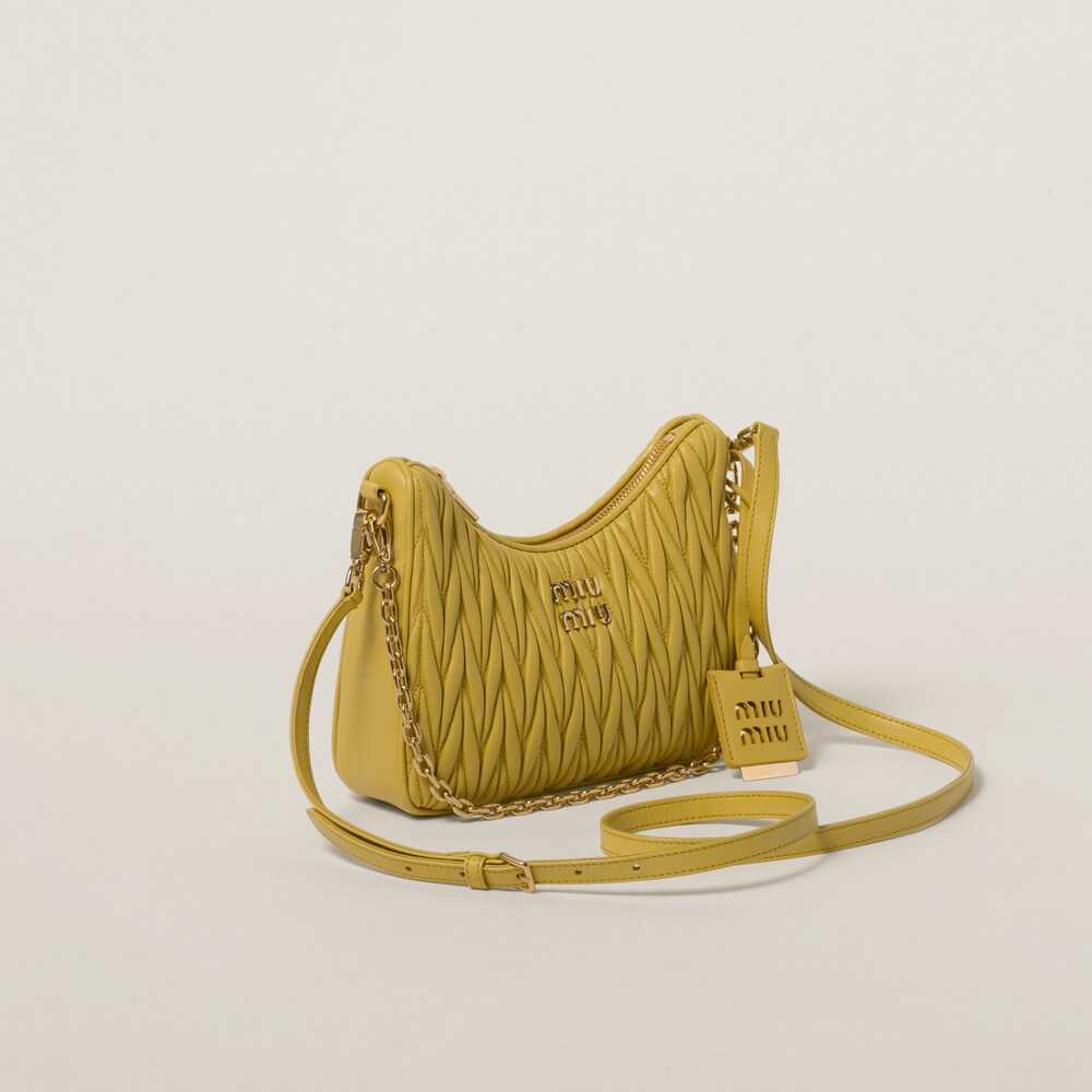 MIÛ MIÜ Wander matelassé nappa leather