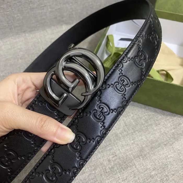 GG PRINTED BLACK AND BLACK PREMIUM QUALITY BELT