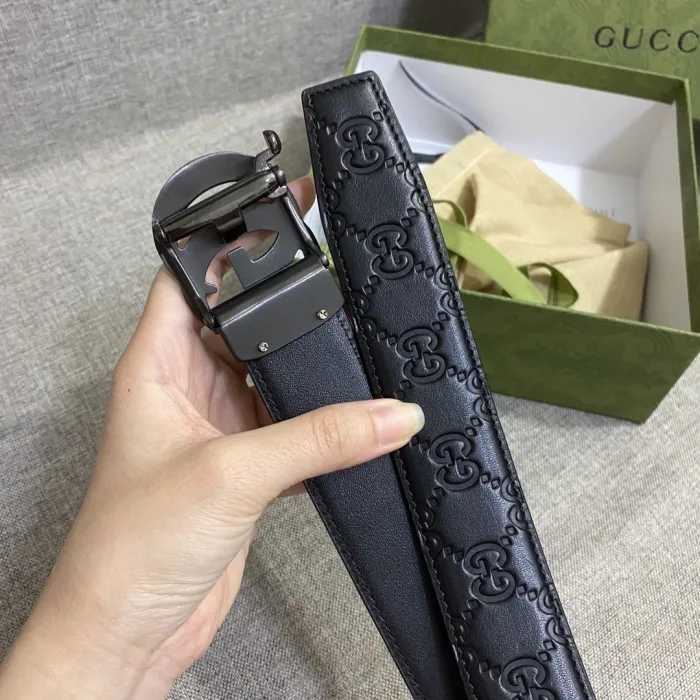 GG PRINTED BLACK AND BLACK PREMIUM QUALITY BELT