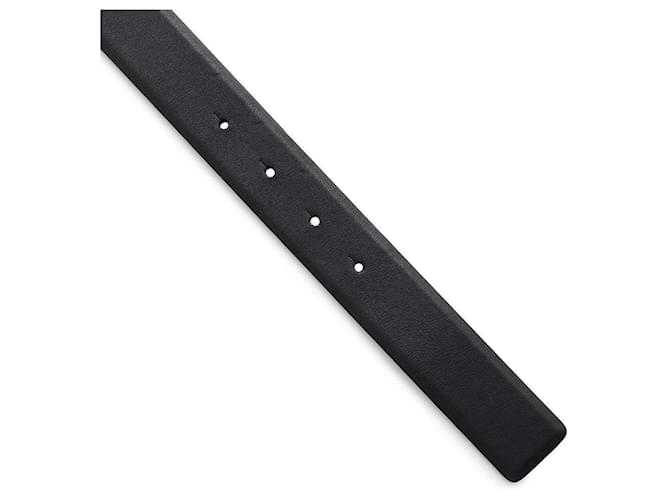 Ch@nel Black Leather Belt with Faux Pearl and Rhinestone En cuir