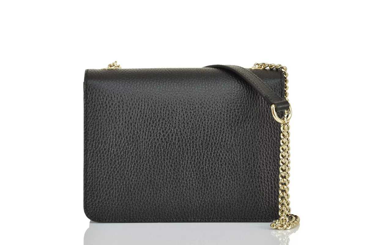 GG Borsa a Mano Nera Donna Pelle Dollar Calf Logo Mod.