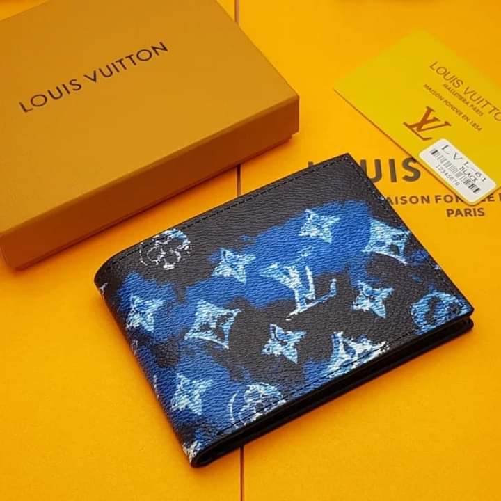 LV Blue Printed Wallet