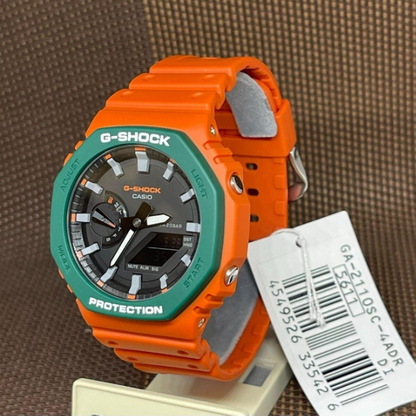 RELOJ DEPORTIVO PARA HOMBRE G-SHOCK  2100 GA2110SC-4ADR - NARANJA