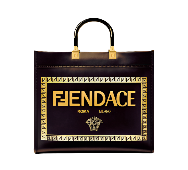 Fen&i x Versace Fendace Convertible Sunshine Shopper