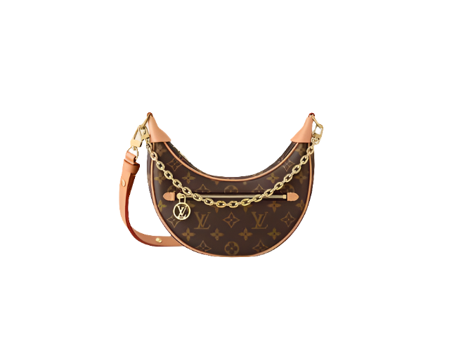 LV Sac Loop marron en cuir