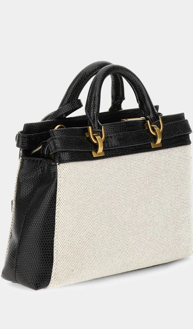 Gûess SESTRI EFFET NOIX DE COCO - Sac à main - Multicolore noir