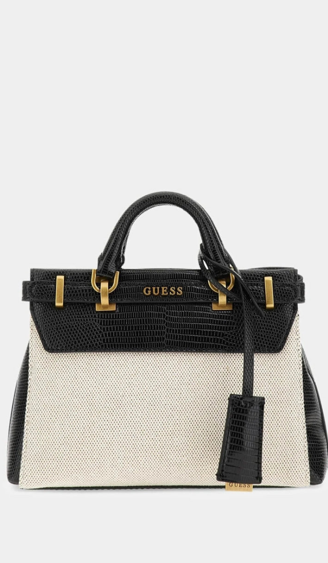 Gûess SESTRI EFFET NOIX DE COCO - Sac à main - Multicolore noir