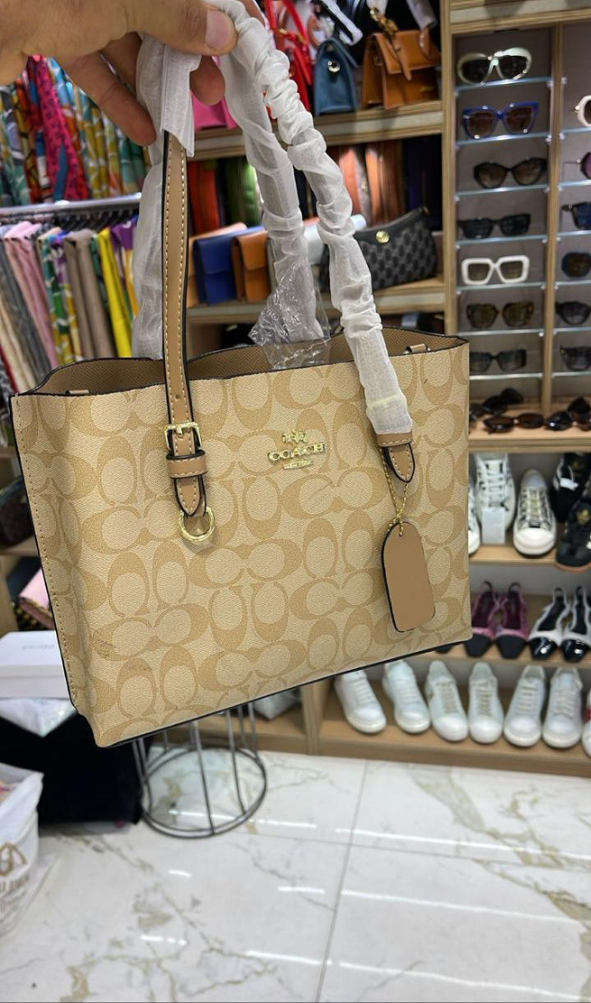 Co@ch Sac Cabas Mollie 25 En Toile Signature