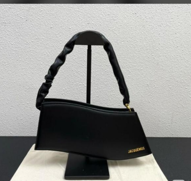 J@cquemus Sac à Bandoulière La Vague Pour Femme, Noir