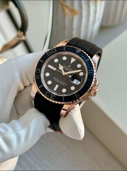 RLX Yacht-Master 40 Rose Gold Oysterflex