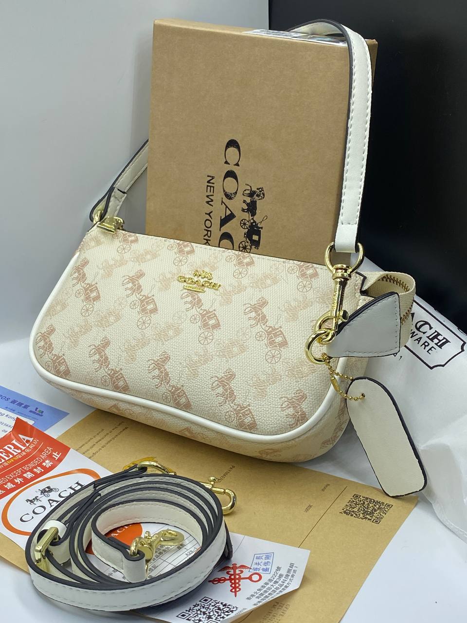 Coach Rabbit Sling Bag Large Capacity Waterproof Handba