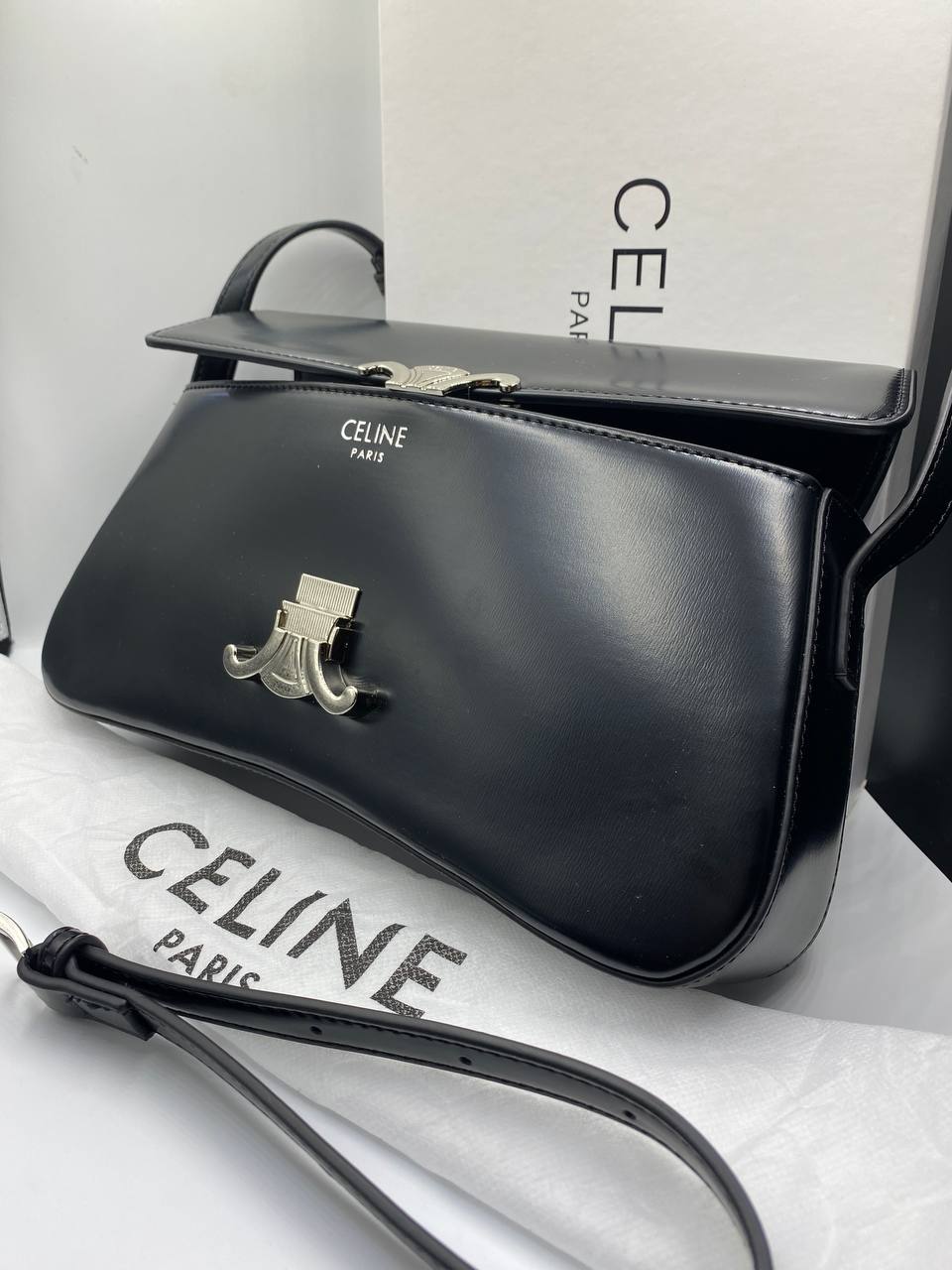 CELINE SAC LOLA MOYEN MODELE veau satiné