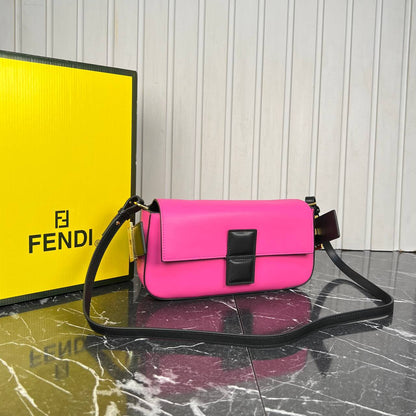 Fen&i Shoulder Luxury Bag with Strap (Pink)