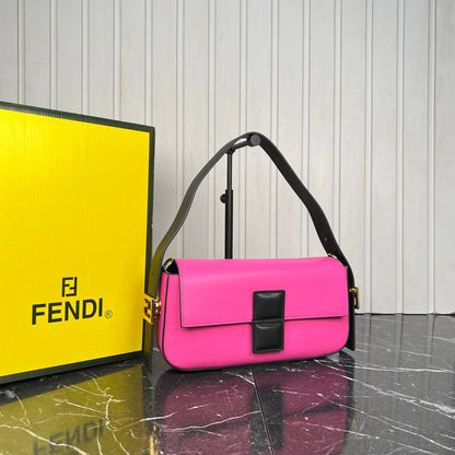 Fen&i Shoulder Luxury Bag with Strap (Pink)