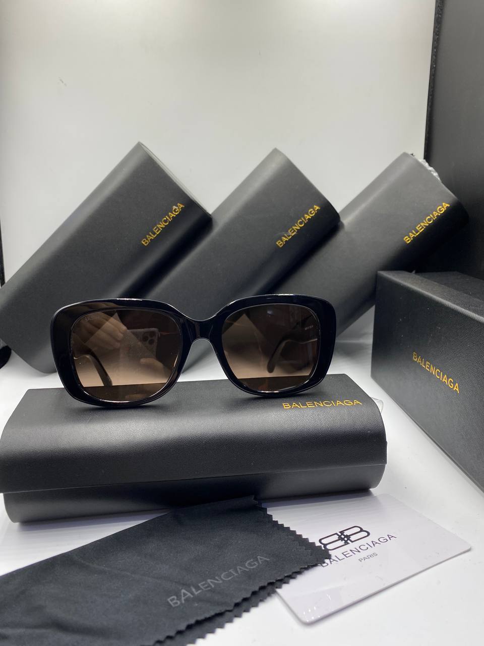 Lunettes B@lenciaga BB0295SK - 001 Noir