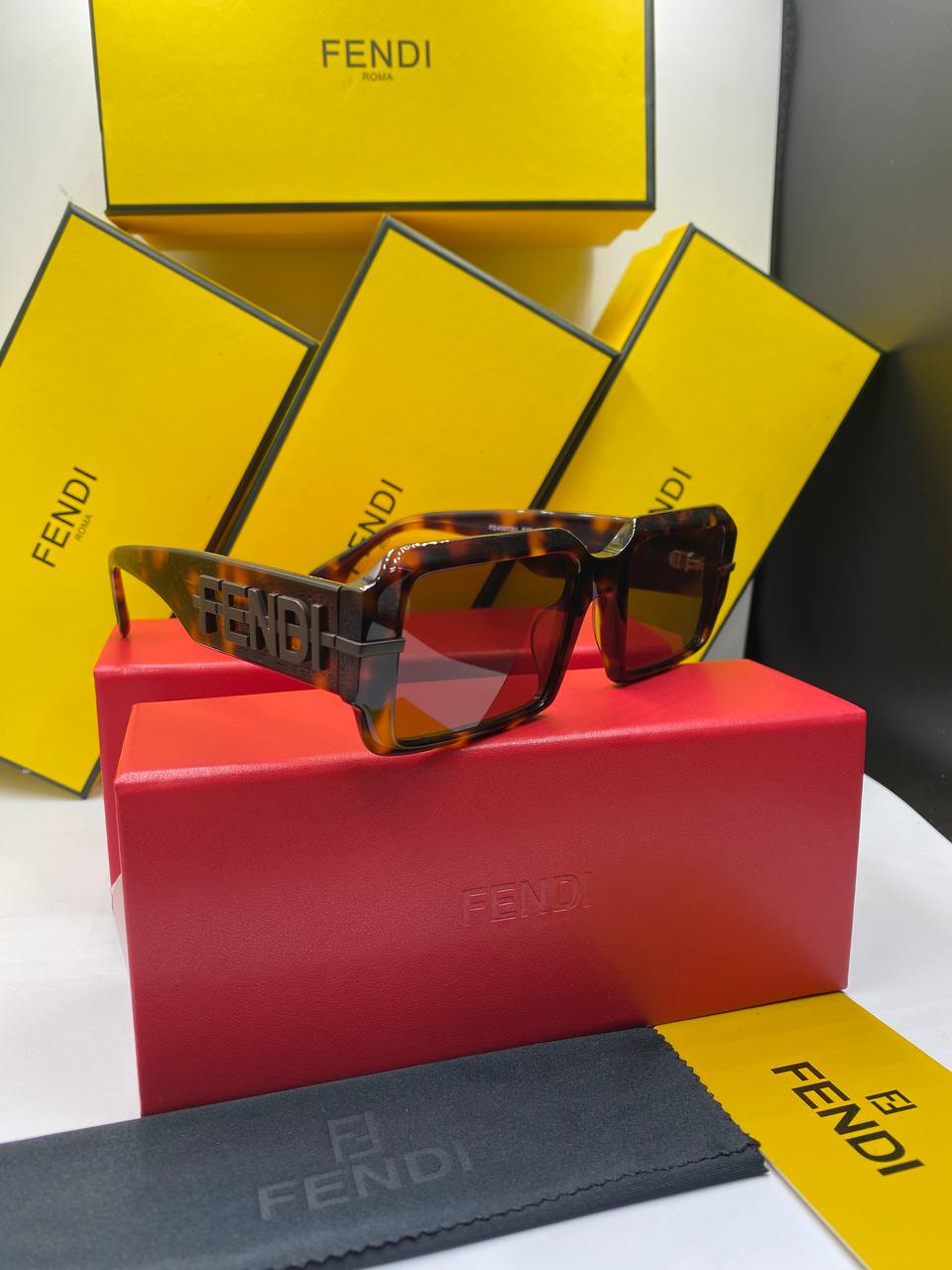 Fen&i - Fendigraphy - Rectangular Sunglasses pou femme