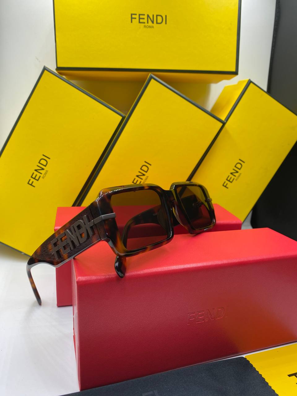 Fen&i - Fendigraphy - Rectangular Sunglasses pou femme