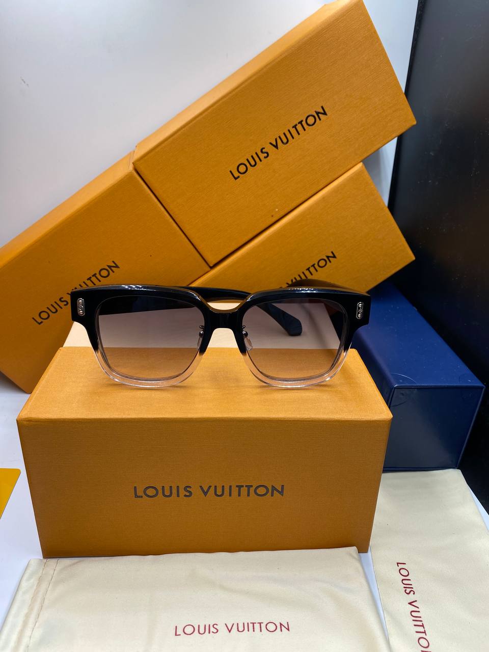 L&V Z2184U New LV Confidence Square Round Sunglasses pour femmes ✨