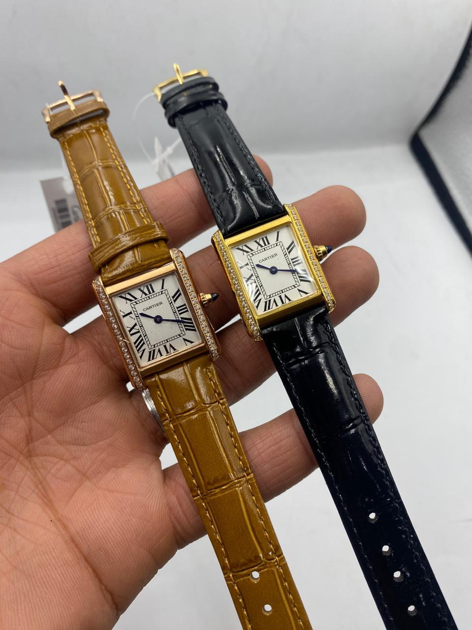 Cartier
tank francaise 18kt yellow gold diamond ladies watch