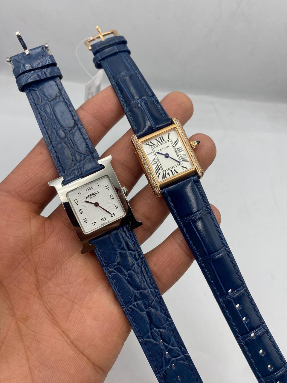 Montre HRMS Heure H Mini Modèle quartz cadran blanc