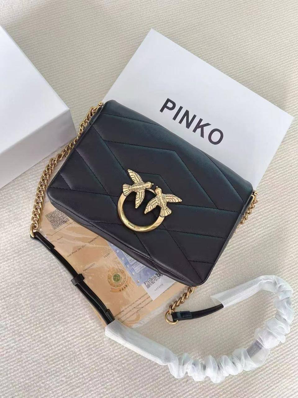 PÏNKÔ Love Click Bolsa de hombro Piel