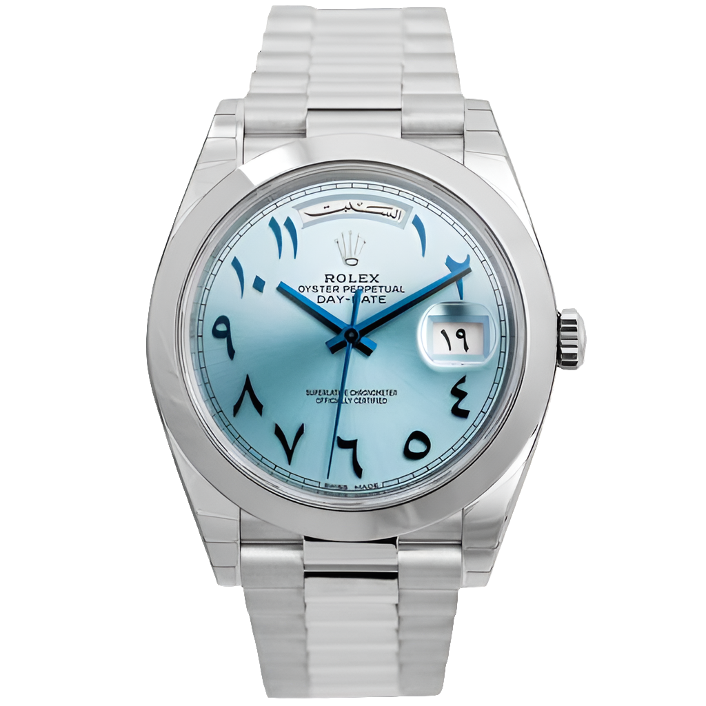 RLX Day-date Ice blue Arabic Dial