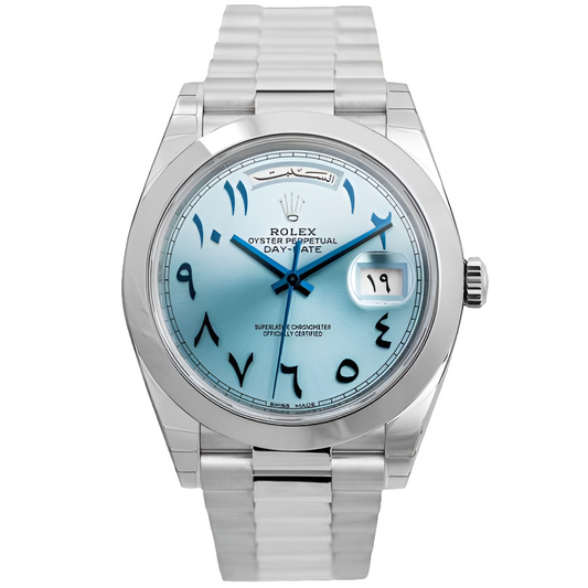 RLX Day-date Ice blue Arabic Dial