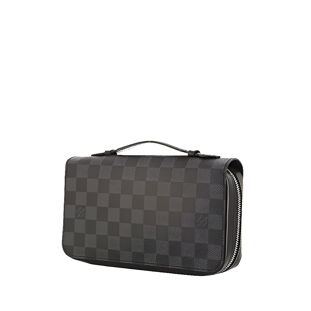 LV Pochette Louis Vuitton en toile damier graphite et noir