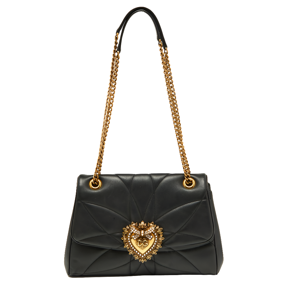 DG Black Quilted Nappa