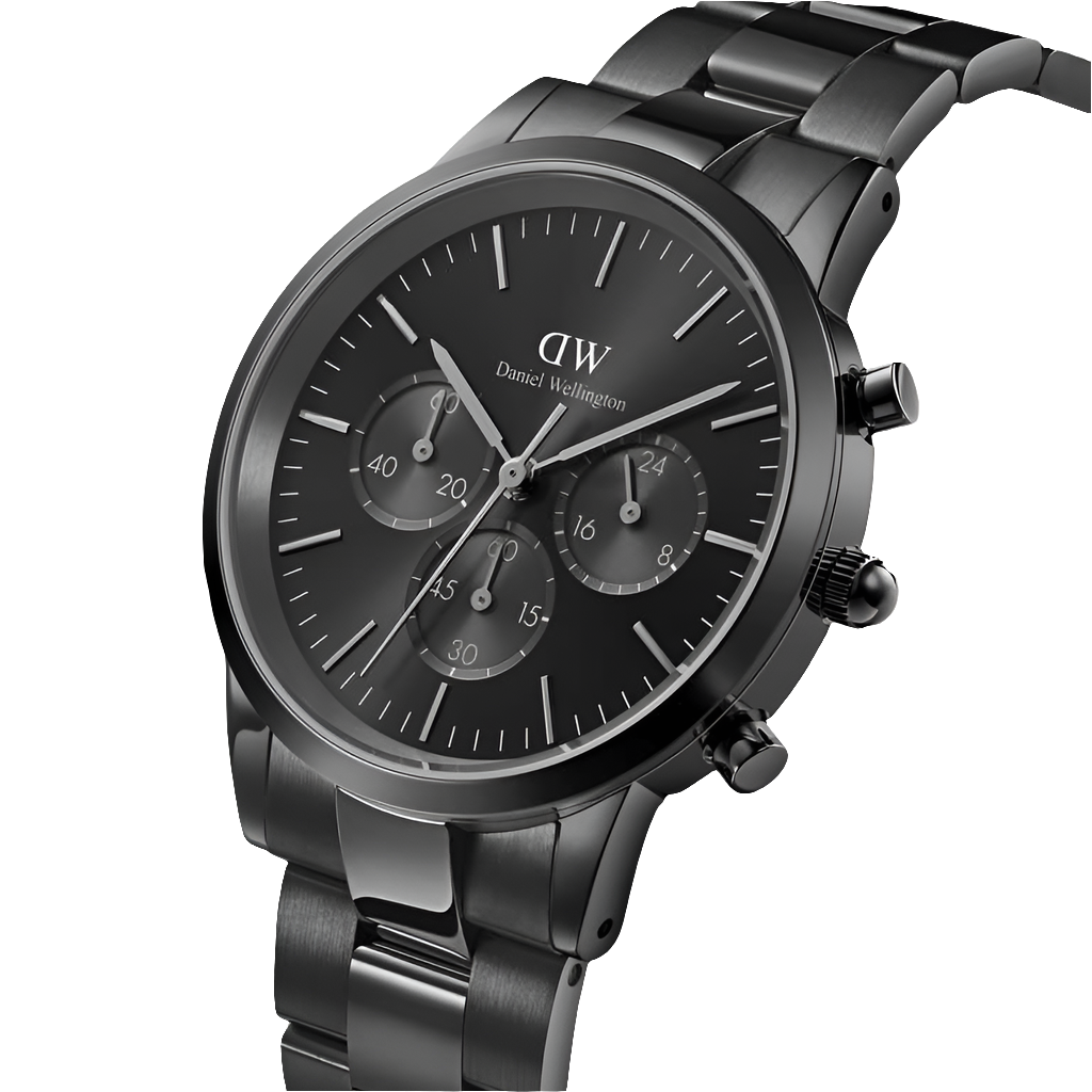 D@niel Wellington Iconic Men Graphite Grey Round Dial